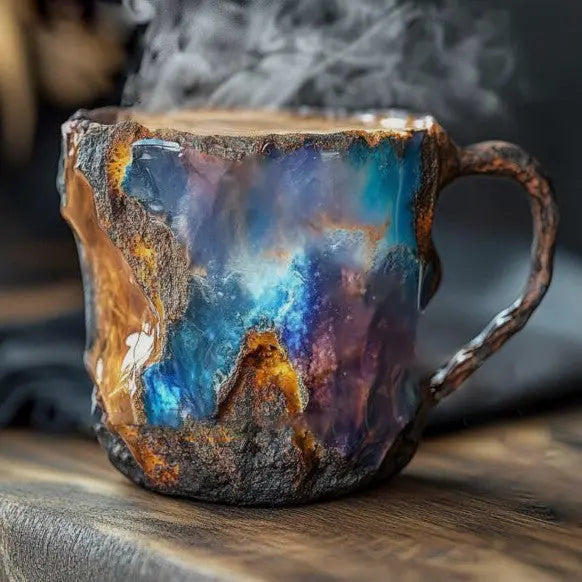 Tazas de Café con Cristales Minerales Incorporados